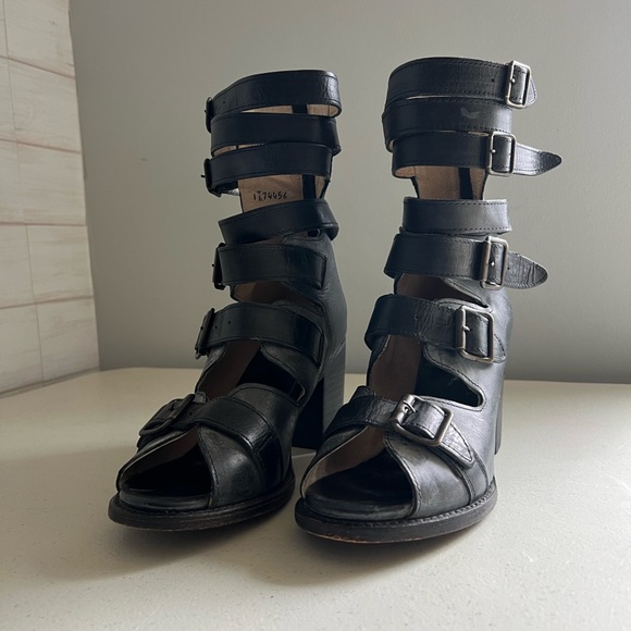 Freebird by Steven Bond Sandal Black whitewash Size 9 - Picture 4 of 10